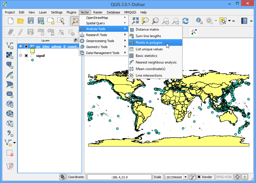 Download Points in Polygon Analysis — QGIS Tutorials and Tips